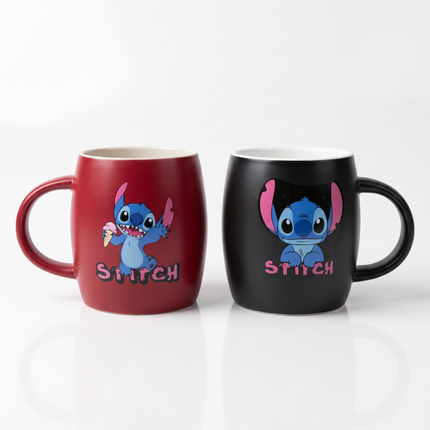 Disney Lilo & Stitch Ceramic Coffee Mug – Pink Ears Design – Multicolor