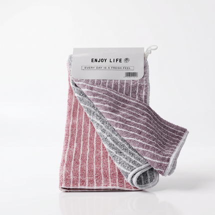 3-in-1 Multi-Colored Striped Kitchen & Facial Towels – Enjoy Life