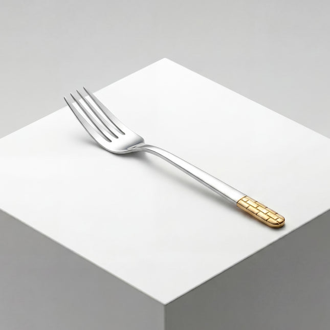86-Piece Premium 18/10 Stainless Steel Flatware Set - Gold