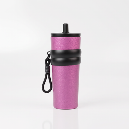 Double-Wall Vacuum Insulated Stainless Steel Water Bottle – Glitter Finish – Multicolor