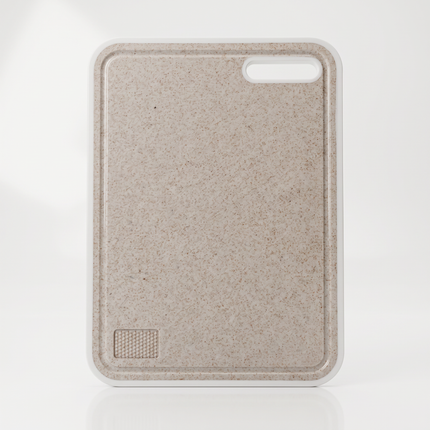 2-in-1 Reversible Cutting Board – Stainless Steel & Eco-Friendly Plastic