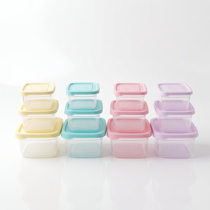 Food Container Set of 3 – 1L, 1.5L, 2.5L – Airtight, Microwave, Freezer & Dishwasher Safe – Multicolor