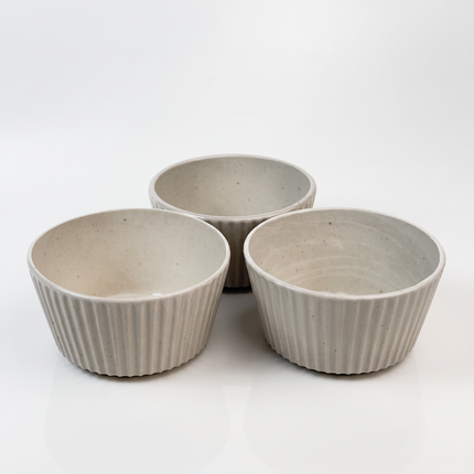 Porcelain Thermal Serving Bowl – Classic Elegant Design – Set of 3 – Oven & Microwave Safe