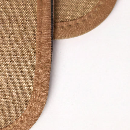 Soft Non-Slip Rectangular Floor Mat Set - Brown (2 Pieces)