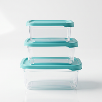 Food Container Set of 3 – 1L, 1.5L, 2.5L – Airtight, Microwave, Freezer & Dishwasher Safe – Multicolor