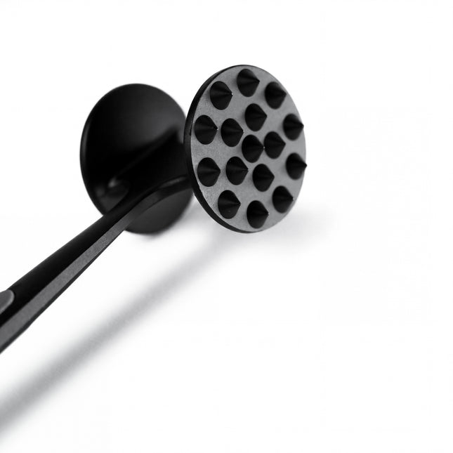 Double-Sided Stainless Steel Meat Tenderizer - Black