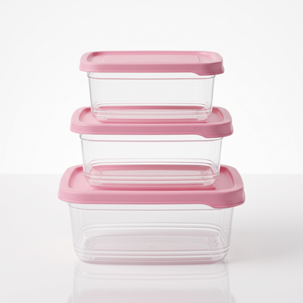 Food Container Set of 3 – 1L, 1.5L, 2.5L – Airtight, Microwave, Freezer & Dishwasher Safe – Multicolor