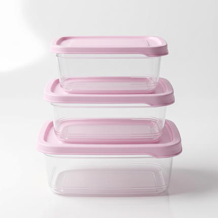 Food Container Set of 3 – 1L, 1.5L, 2.5L – Airtight, Microwave, Freezer & Dishwasher Safe – Multicolor