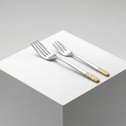 86-Piece Premium 18/10 Stainless Steel Flatware Set - Gold