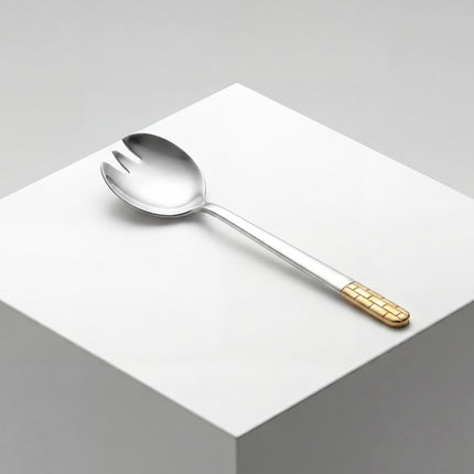 86-Piece Premium 18/10 Stainless Steel Flatware Set - Gold