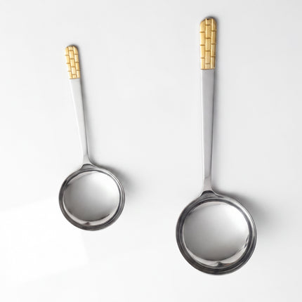 86-Piece Premium 18/10 Stainless Steel Flatware Set - Gold