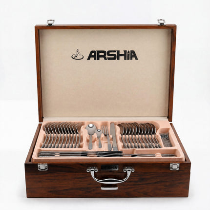 86-Piece Premium 18/10 Stainless Steel Flatware Set - Complete Family Set