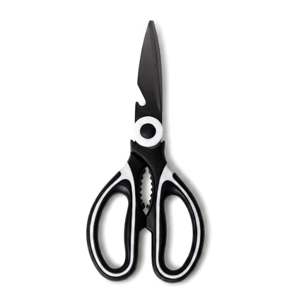 Professional Kitchen Scissors with Protective Cover - Black & White