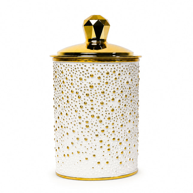 3-Piece Acrylic Jar Set - Gold Lids