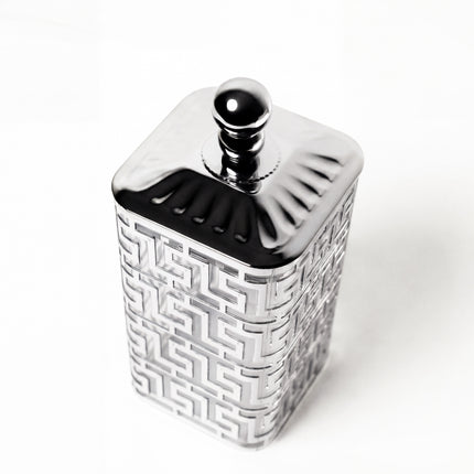 3-Piece Acrylic Spice Jar Set - Silver