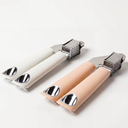 Casasunco Stainless Steel Garlic Press - White