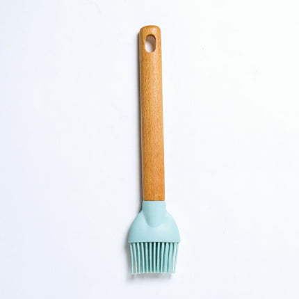 Casasunco 3-in-1 Silicone Kitchen Utensil Set - Baby Blue - With Hanging Hole