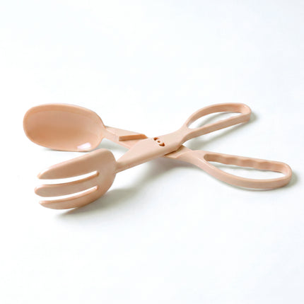 Casasunco 2-in-1 Salad Spoon & Fork Set  beij