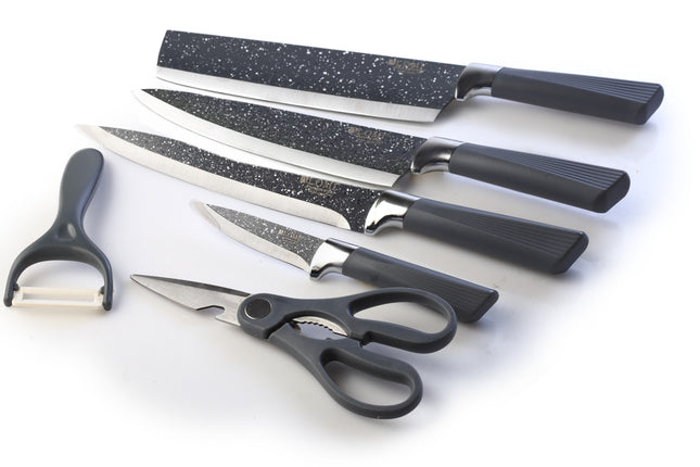 6-Piece Granite Knife Set - Black Granite" & CHAR(10) &