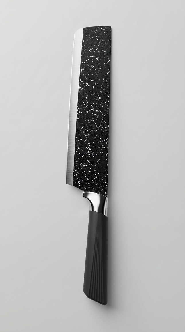 6-Pieces Granite Knife Set - Black