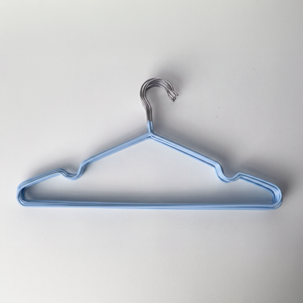 Silicone Suit Hanger 10 Pieces - Baby Blue