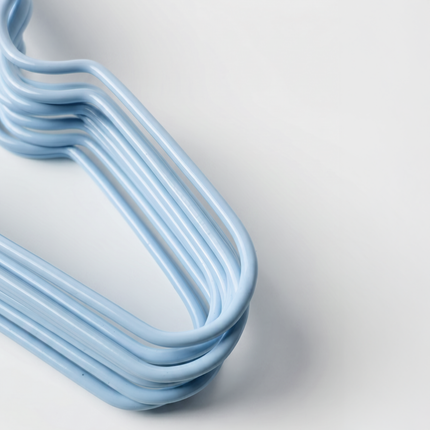 Silicone Suit Hanger 10 Pieces - Baby Blue