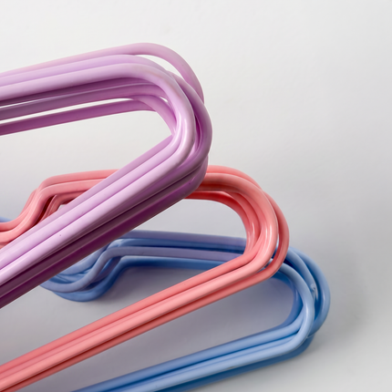 Silicone Suit Hanger 10 Pieces - Baby Blue