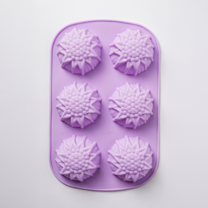 Silicone Cupcake Mold - 6 Cavity