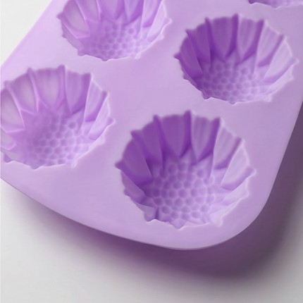 Silicone Cupcake Mold - 6 Cavity