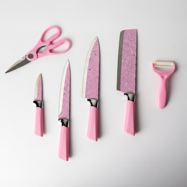 6-Piece Granite Knife Set - Black Granite" & CHAR(10) &