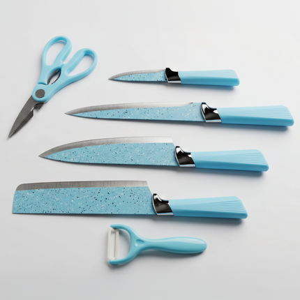 6-Piece Granite Knife Set - Black Granite" & CHAR(10) &