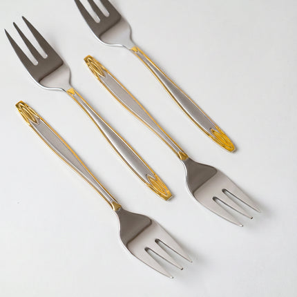 86-Piece Premium 18/10 Stainless Steel Flatware Set - Gold
