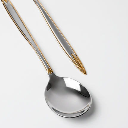 86-Piece Premium 18/10 Stainless Steel Flatware Set - Gold