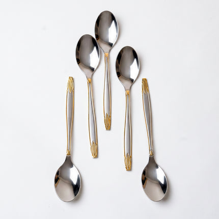 86-Piece Premium 18/10 Stainless Steel Flatware Set - Gold