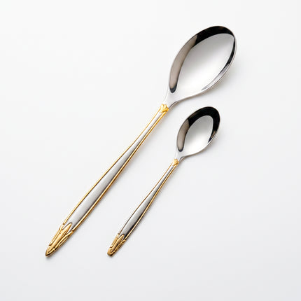 86-Piece Premium 18/10 Stainless Steel Flatware Set - Gold