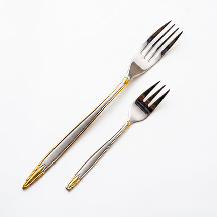 86-Piece Premium 18/10 Stainless Steel Flatware Set - Gold