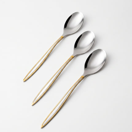 86-Piece Premium 18/10 Stainless Steel Flatware Set - Gold